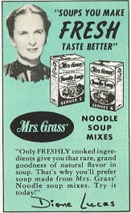 Dione Lucas Soup Ad